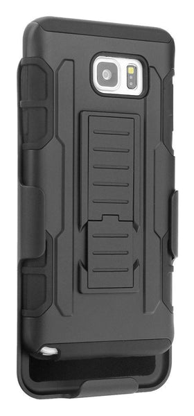 Samsung Galaxy S6 Edge Plus ShockProof Hybrid Holster Case - Black - www.coverlabusa.com