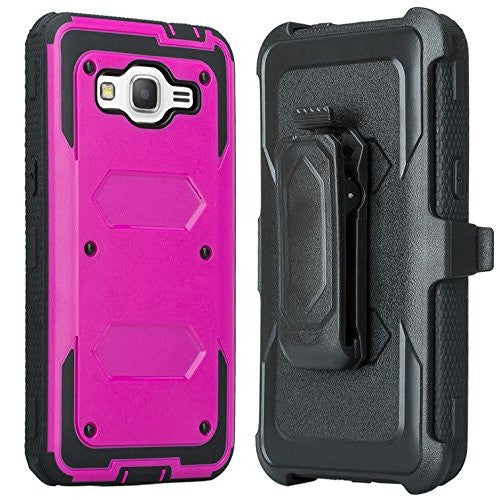 Samsung Galaxy Core Prime Prime Case holster screen protector, Purple www.coverlabusa.com