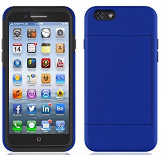 iphone 6s case with card slot - blue - www.coverlabusa.com
