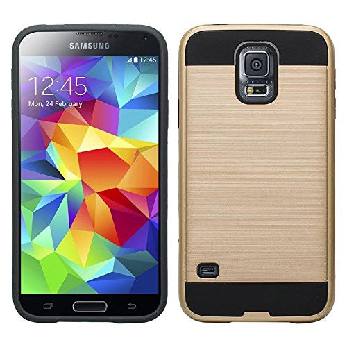 samsung galaxy S5 brush case - gold - www.coverlabusa.com