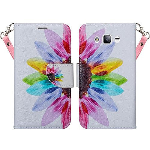 Galaxy J7 2016 Case, J710 wallet case - vivid sunflower - WWW.COVERLABUSA.COM