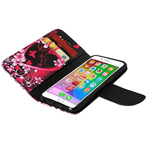 iphone 6 plus case, iphone 6s plus case wallet case heart strings - coverlabusa.com