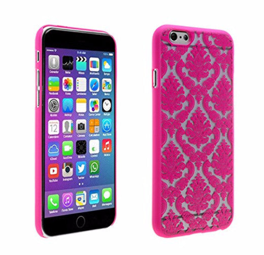 Apple iPhone 6s / 6 Damask Vintage Case - Hot Pink - www.coverlabusa.com