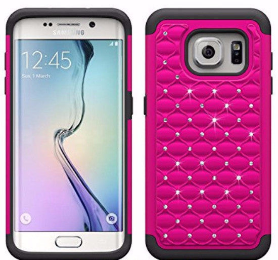 S6 Edge Plus case, diamond rhinestone hybrid - coverlabusa.com