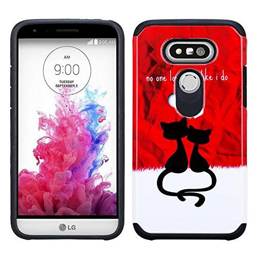 lg g5 hybrid case - love cats - www.coverlabusa.com