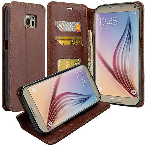 samsung galaxy note 5 case - Pu leather wallet - Brown - www.coverlabusa.com