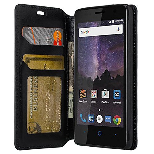 zte tempo wallet case - black - www.coverlabusa.com