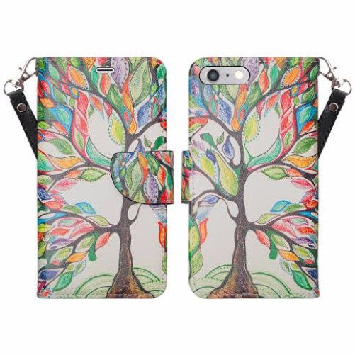 iphone 6 case, iphone 6 wallet case - colorful tree - www.coverlabusa.com