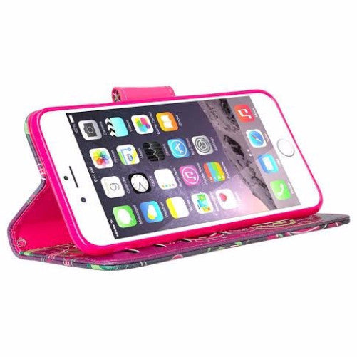 apple iphone 7 wallet case - heart strings - www.coverlabusa.com