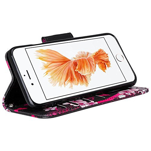apple iphone 7 wallet case - flower lilies - www.coverlabusa.com