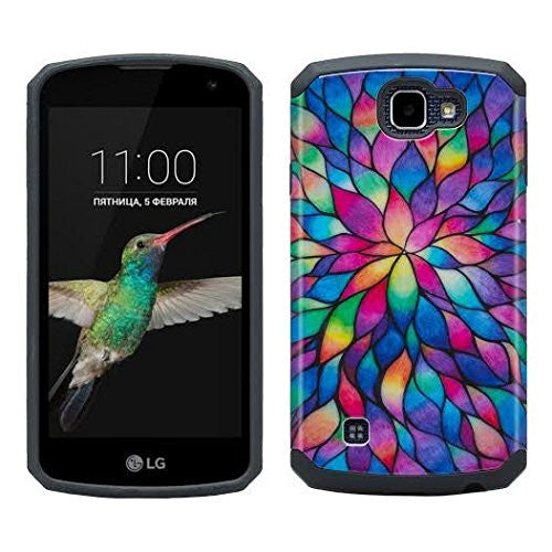 LG Optimus Zone 3 Cases | LG K4 Cases | LG Spree Cases | LG Rebel Cases - rainbow flower - www.coverlabusa.com