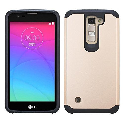 lg k8 hybrid case - gold - www.coverlabusa.com