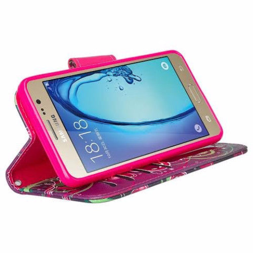 samsung galaxy on5 PU leather wallet case - heart strings - www.coverlabusa.com