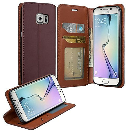 galaxy S7 cover, galaxy S7 real leather case - Brown - www.coverlabusa.com