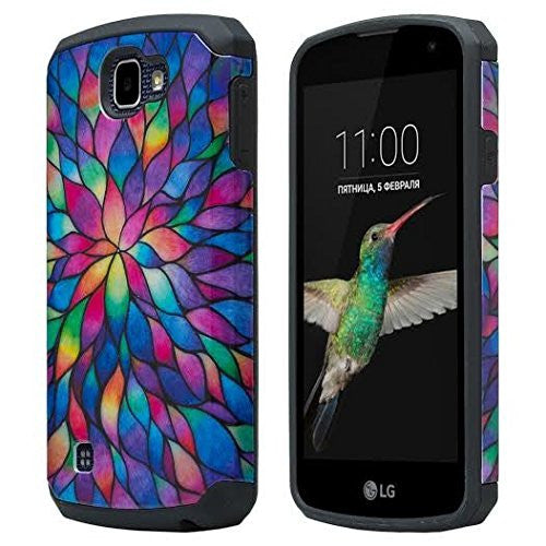 LG Optimus Zone 3 Cases | LG K4 Cases | LG Spree Cases | LG Rebel Cases - rainbow flower - www.coverlabusa.com