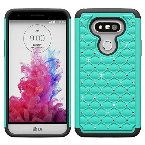 lg g5 hybrid case - teal/black - www.coverlabusa.com
