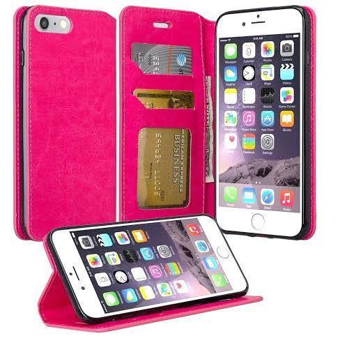 iphone 7 plus case, iphone 7 plus wallet case - hot pink - www.coverlabusa.com