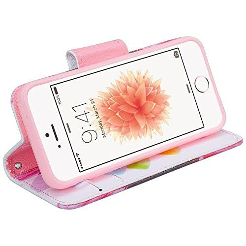 apple iphone SE 5S 5 leather wallet case - vivid sunflower - www.coverlabusa.com