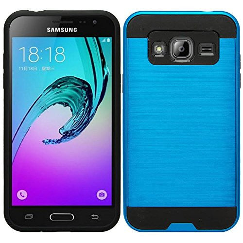 samsung galaxy j7 case, brush blue - www.coverlabusa.com