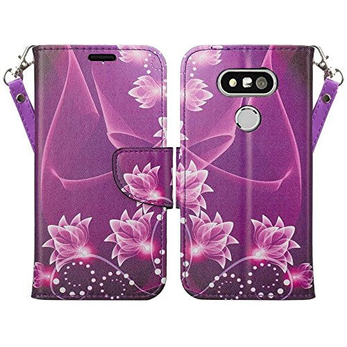 lg g5 wallet case - purple lotus - www.coverlabusa.com