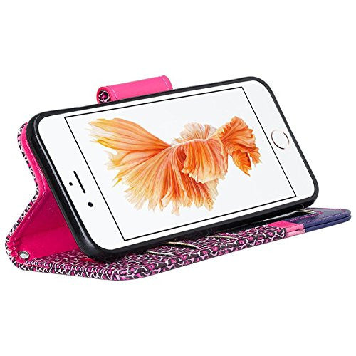 Apple iPhone 8 wallet case - cheetah prints - www.coverlabusa.com