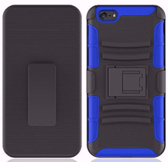 iphone 6s plus case, apple iphone 6 case hybrid holster shell combo - blue - www.coverlabusa.com