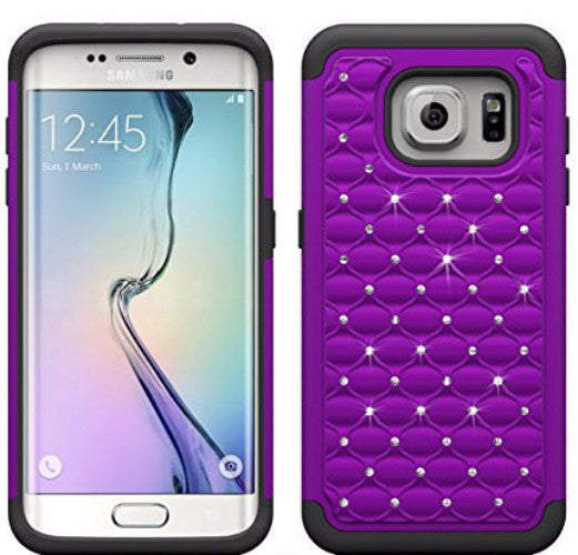 S6 Edge Plus case, diamond rhinestone hybrid - coverlabusa.com