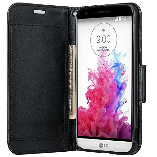 lg g5 double fold wallet case - black - www.coverlabusa.com