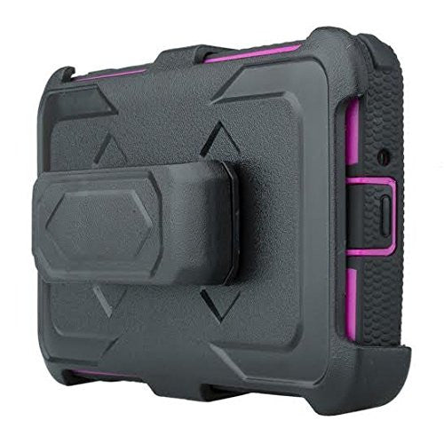 lg k10 holster case, built in screen protector - purple - www.coverlabusa.com