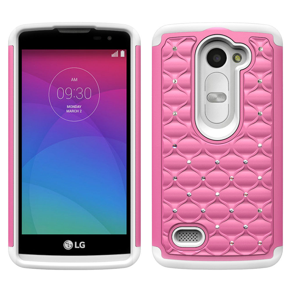 LG Leon LTE Case | Lg Tribute 2 Case | LG Power | LG Sunset | LG Destiny | LG Risio Case - Pink/White - www.coverlabusa.com