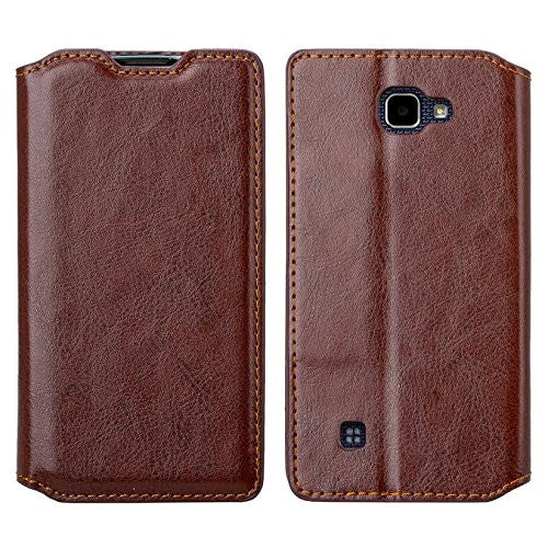 LG Optimus Zone 3 Cases | LG K4 Cases | LG Spree Cases | LG Rebel leather wallet case - brown - www.coverlabusa.com 