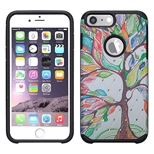 apple iphone 8 plus case hybrid diamond - tree - www.coverlabusa.com