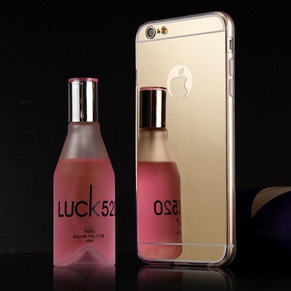 iPhone 8 case, Apple iPhone 8 mirror case gold - www.coverlabusa.com