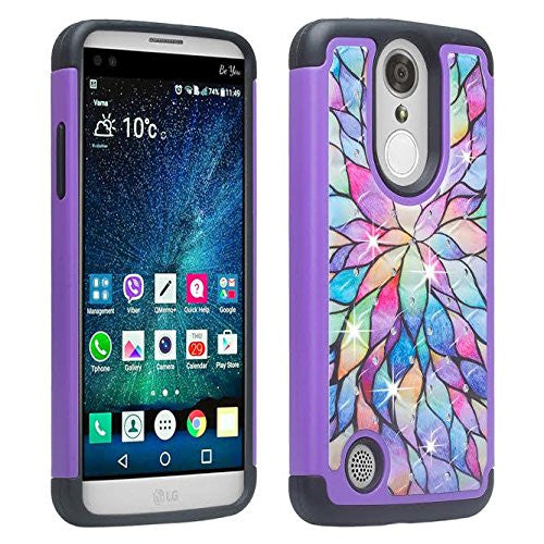 lg aristo case crystal rhinestone - rainbow flower - www.coverlabusa.com