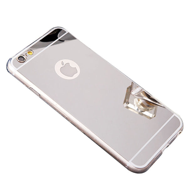iPhone 8 case, Apple iPhone 8 mirror case - silver - www.coverlabusa.com