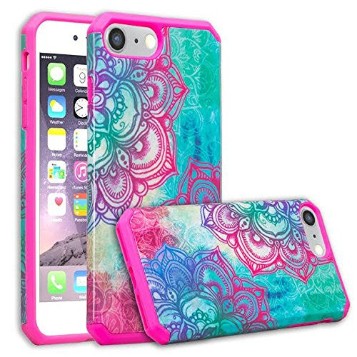 apple iphone 6S/6 Plus Case - teal flower - www.coverlabusa.com