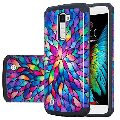 lg stylo 2 case - rainbow flower - www.coverlabusa.com