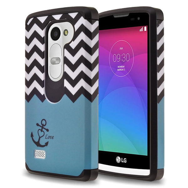 LG Leon LTE Case | Lg Tribute 2 Case | LG Power | LG Sunset | LG Destiny | LG Risio Case - teal anchor - www.coverlabusa.com