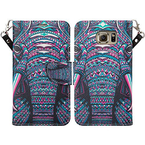 samsung galaxy s6 wallet case - tribal elephant - www.coverlabusa.com