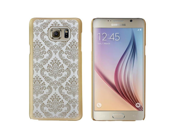 Samsung Galaxy Note 5 Case, Ultra Slim Damask Vintage Hard Case Cover - Gold - www.coverlabusa.com