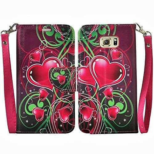 samsung galaxy S6 wallet case - heart strings - www.coverlabusa.com