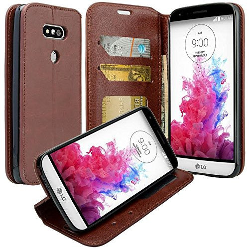 lg g5 wallet case - brown - www.coverlabusa.com