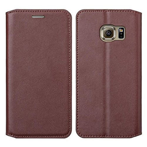 samsung galaxy S7 cover, galaxy S7 real leather case - Brown - www.coverlabusa.com
