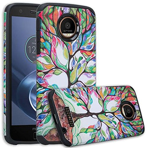 Moto Z Droid Case, Motorola Z Droid Hybrid Dual Layer Slim Case - Vibrant Tree - www.coverlabusa.com