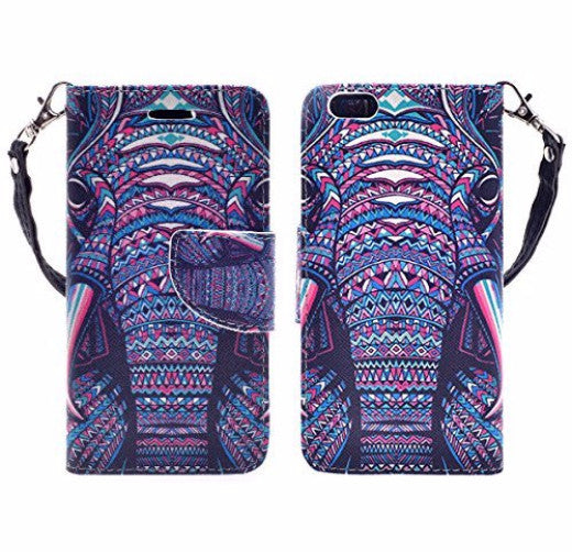 iphone 6 case, iphone 6 wallet case - tribal elephant - www.coverlabusa.com