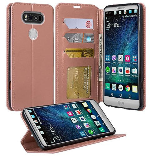 v20 case, lg v20 wallet case - rose gold - www.coverlabusa.com