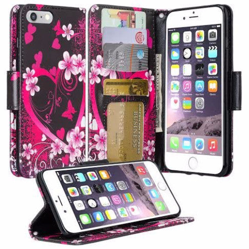 apple iphone 7 wallet case - flower lilies - www.coverlabusa.com
