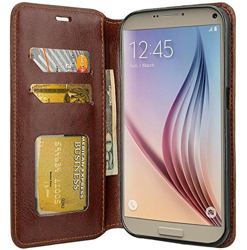 samsung galaxy note 5 case - Pu leather wallet - Brown - www.coverlabusa.com