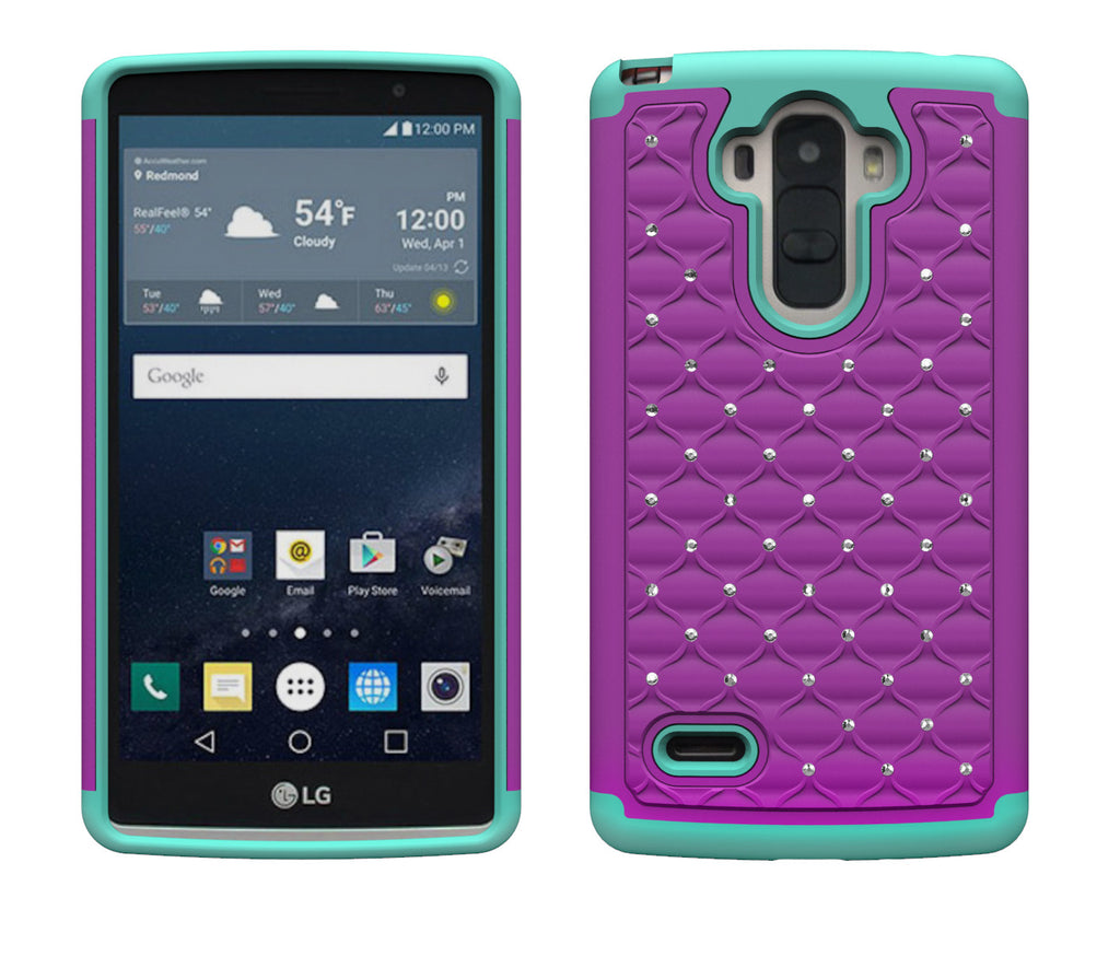 LG G Stylo Case, LG G Vista 2 Case - purple teal - www.coverlabusa.com