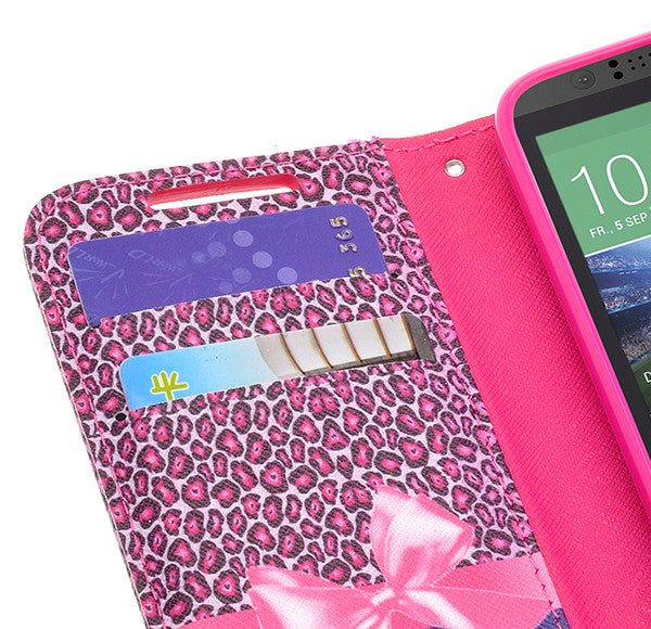 HTC Desire 510 Case - HOT PINK CHEETAH www.coverlabusa.com